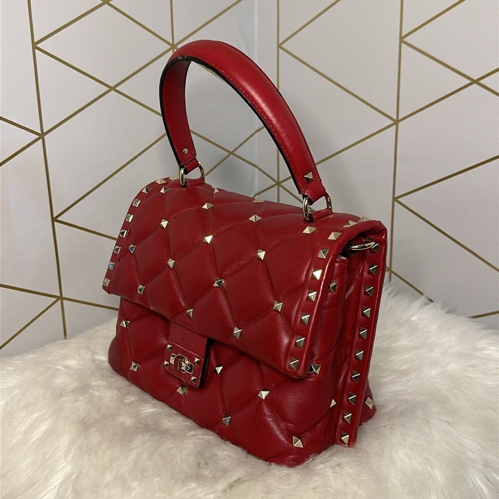 💯 Authentic Valentino Candy Handbag Shoulder Bag Red🍀 - Picture 13 of 16